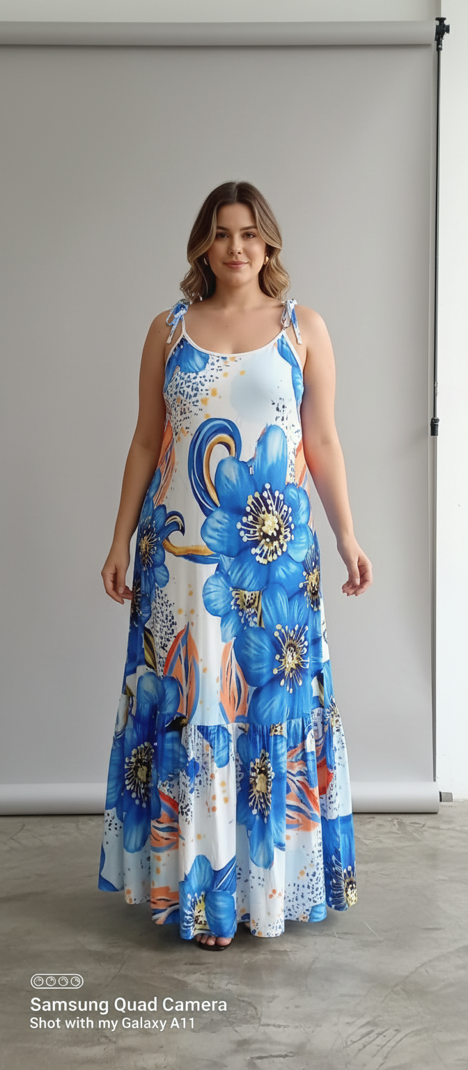 Plus size women dress, Floral dress